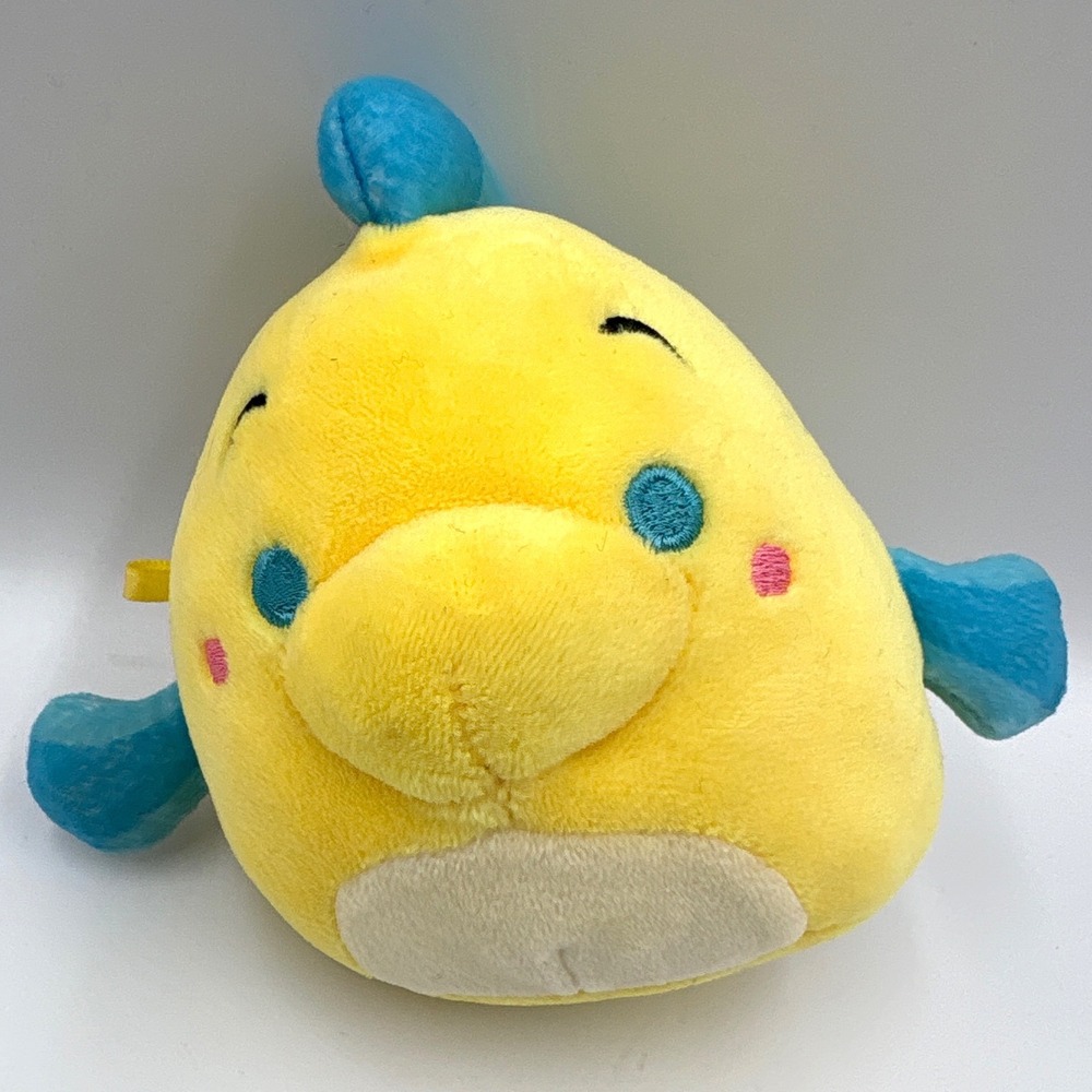 Squishmallows Disney Flounder Plush 5 Inch Yellow Blue Mermaidcore Fish 2021